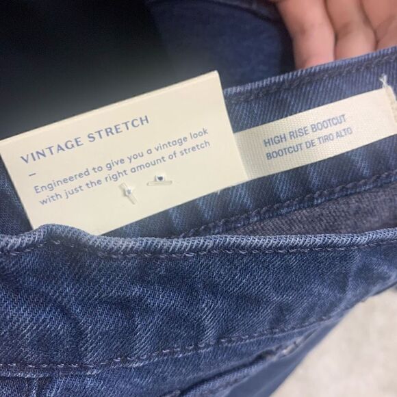 NEW Universal Thread 10 High Rose Bootcut Bintage Stretch Dark Wash (G1) - Picture 6 of 8